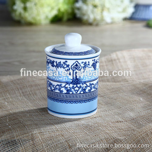 180CC Elegant New Bone China Small Coffee Canister
